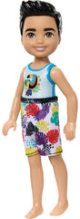 Barbie Chelsea Small Doll With Beach Swimsuit, Toucan & Tropical Leaf Print, Black Hair & Brown Eyes For Kids Ages 3+
