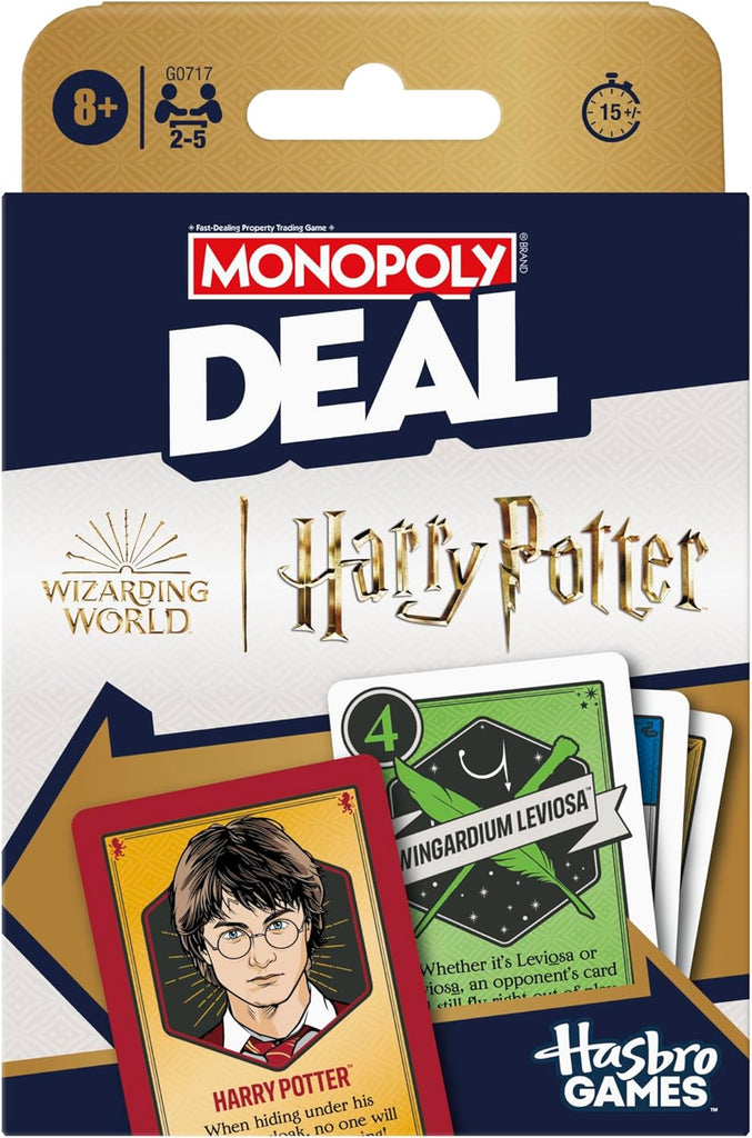 Monopoly Deal Harry Potter Edition Card Game | Quick-Playing Card Game | Fun Games For Families And Kids | Ages 8 And Up
