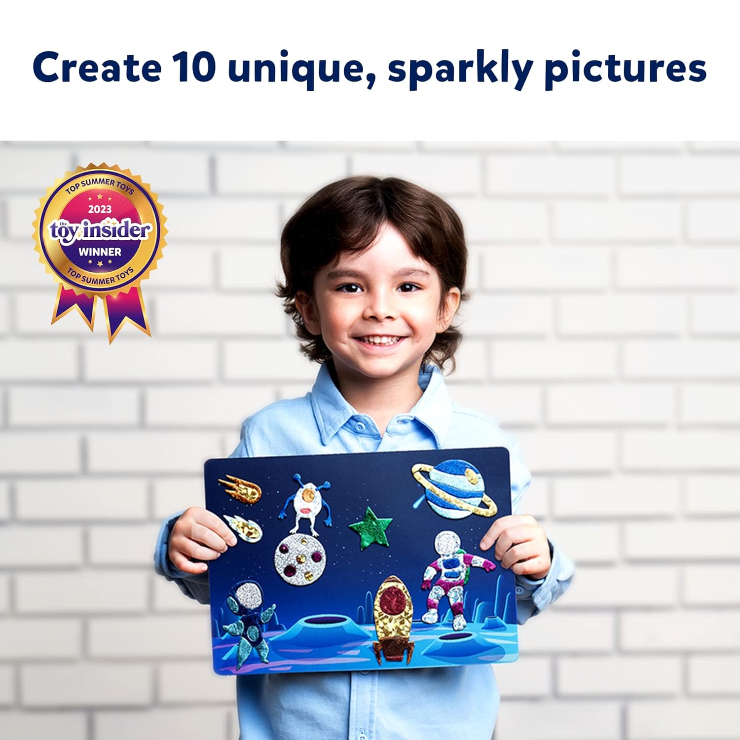 Skillmatics Foil Fun Up In Space - Art & Craft DIY Activity Kits for Ages 4 to 9 Years