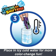 Hot Wheels Set of 2 Color Reveal Vehicles in 1:64 Scale with Surprise Initial Reveal & Repeat Color-Change Feature in Very Warm & ICY Cold Water (Design Styles May Vary)​