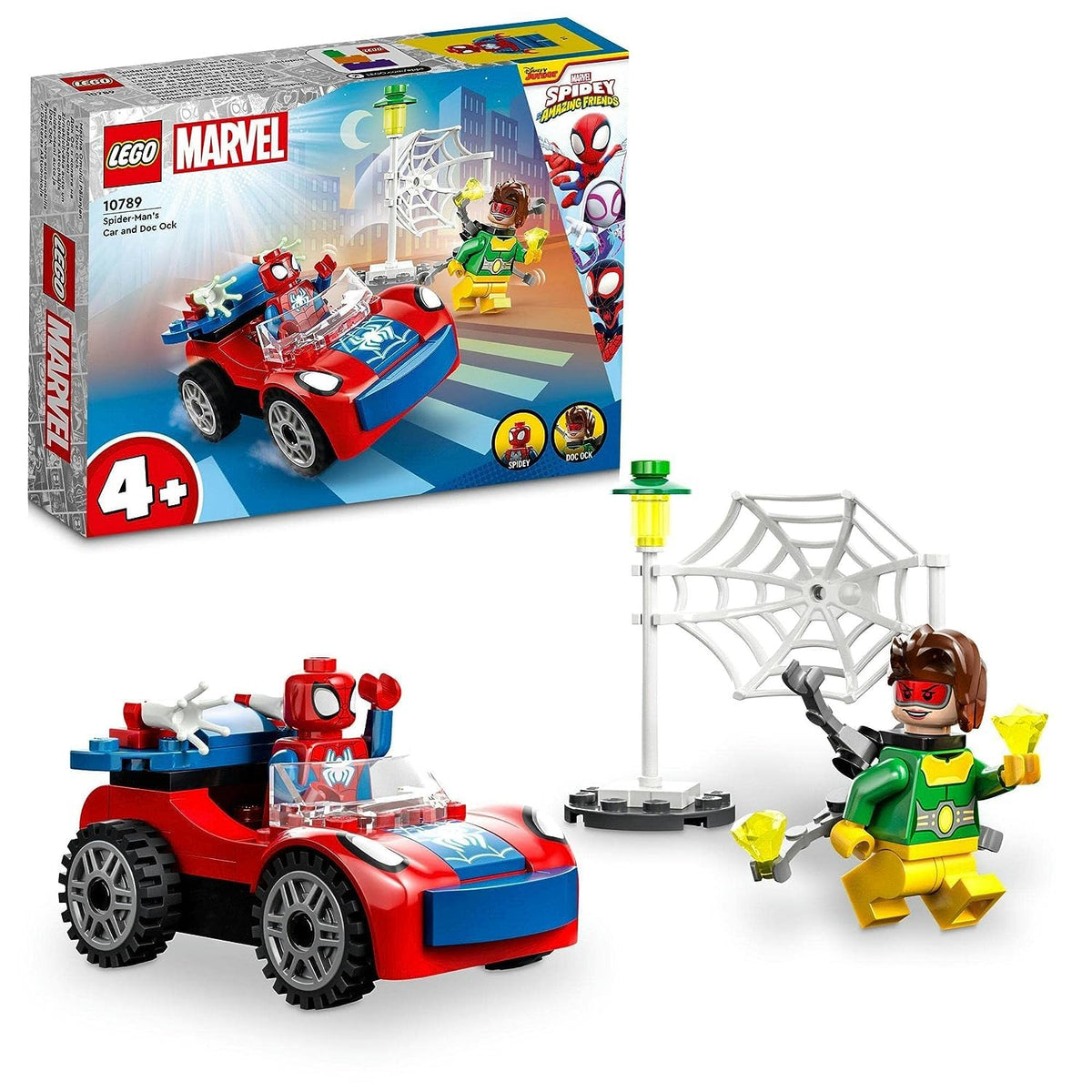 LEGO Marvel Spider-Man's Car and Doc Ock Building Kit for Ages 4+