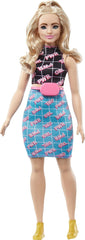 Barbie Fashionistas Curvy Blonde Doll In Girl Power Outfit #202 for Kids Ages 3+ (HPF78)