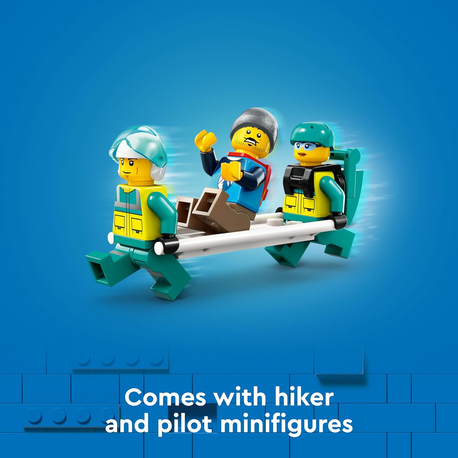 LEGO City Emergency Rescue Helicopter Set Building Kit for Ages 6+