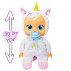 CRY BABIES Goodnight Dreamy Sleep Beautiful Interactive Soft Cuddly Doll with Night Light and Lullabies For Baby And Toddlers Ages 18 Months And Up