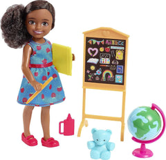 Barbie Chelsea Can Be 6 Inch Brunette Chelsea Teacher Doll Playset for Ages 3 Years Old & Up
