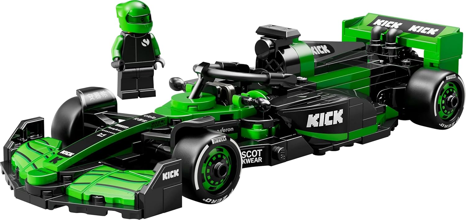 LEGO Speed Champions Kick Sauber F1 Team C44 Race Car Building Kit For Ages 10+