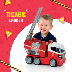 Funskool MOLTO Fire Truck, Toy Truck, Nesting & Stackable Toy for Kids Ages 2 Years & Up