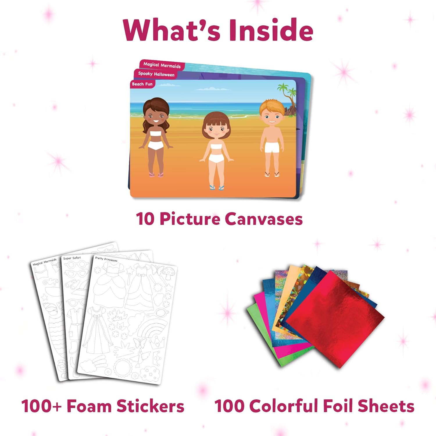 Skillmatics Foil Fun: Dress Up No Mess Art Kit For Kids Ages 4+