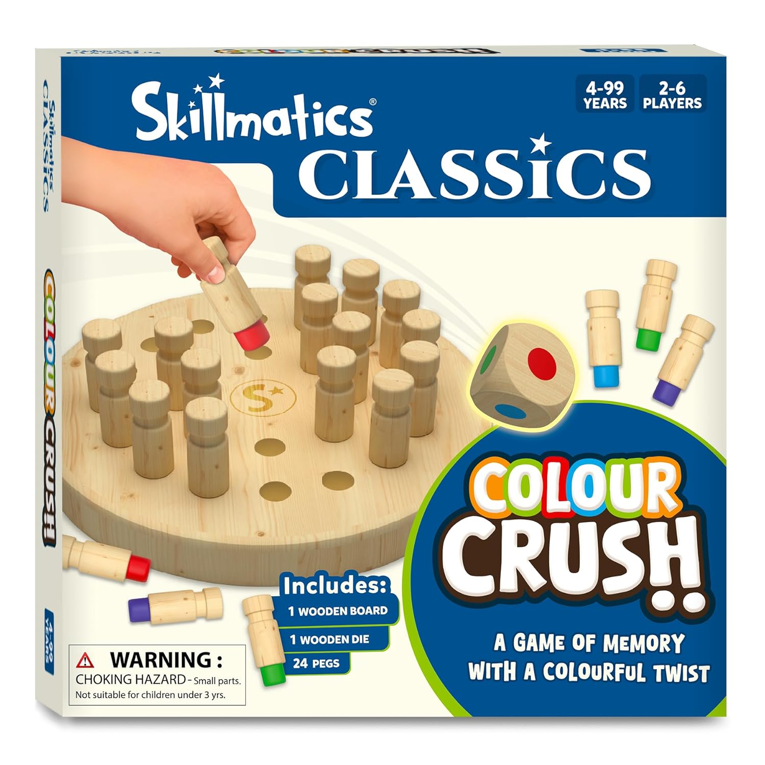 Skillmatics Colour Crush - Thrilling Memory Challenge, Fast-Paced Board & Travel Game For Ages 4+