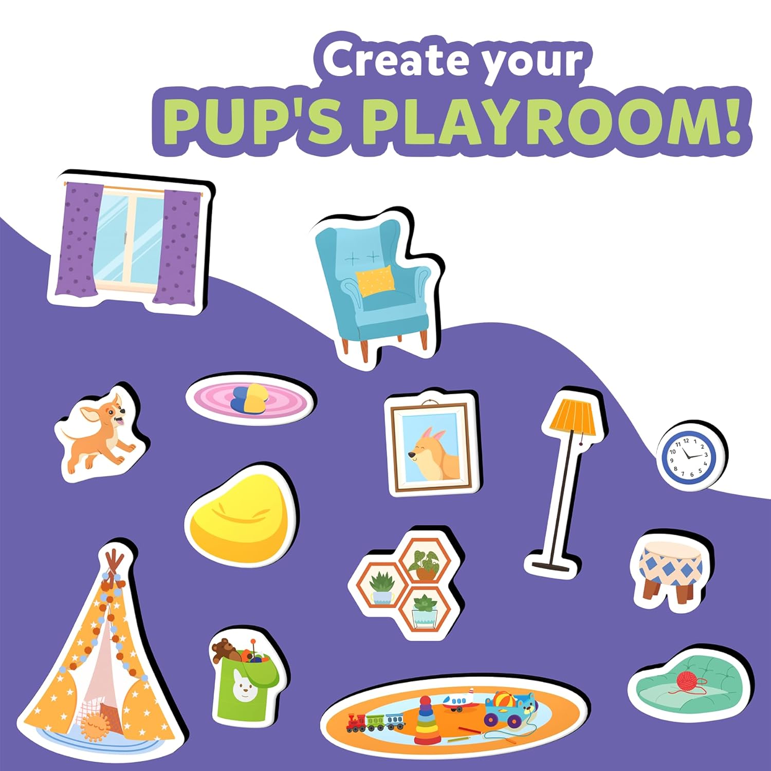 Skillmatics Creative Toy Magnetopia - Design Your Home Interactive Pretend Play Set With 60+ Magnetic Pieces for Kids Ages 3 To 7 Years