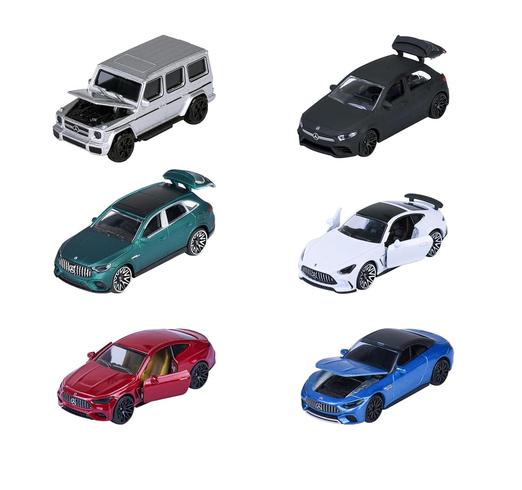 Majorette Auto Mercedes AMG Premium - Metal Toy Car with Freewheel, Suspension &amp; Opening Parts for Kids &amp; Collectors Styles &amp; Design May Vary - Only 1 Model Included