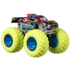Hot Wheels Glow in The Dark 1:64 Scale Podium Crasher Monster Truck for Ages 3+