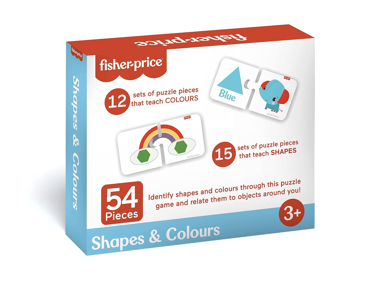 Fisher Price Shapes & Colours 54 Pieces Colours & Shapes Learning Puzzle For Kids