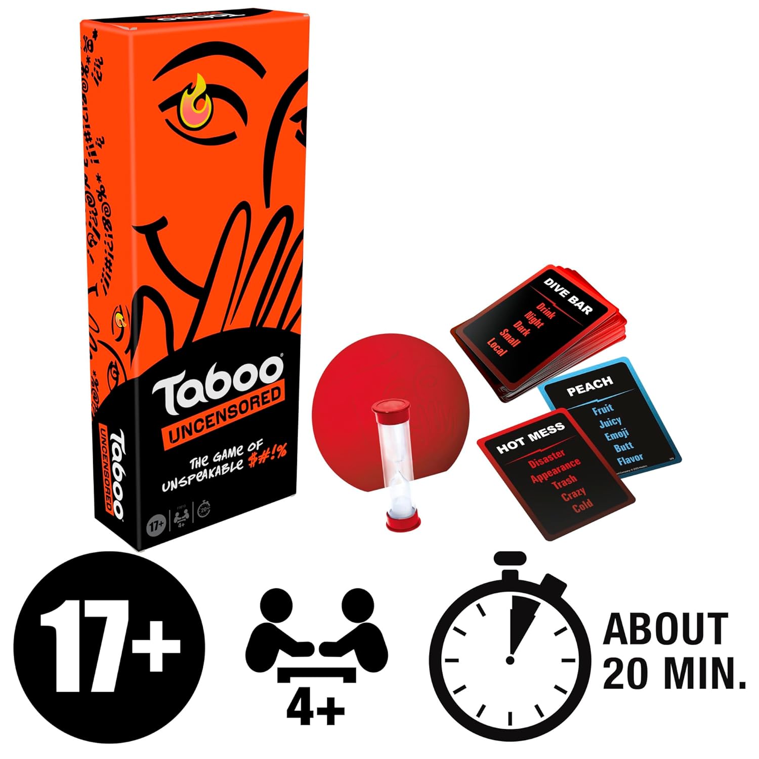 Hasbro Gaming Taboo Uncensored Board Game for Ages 17+