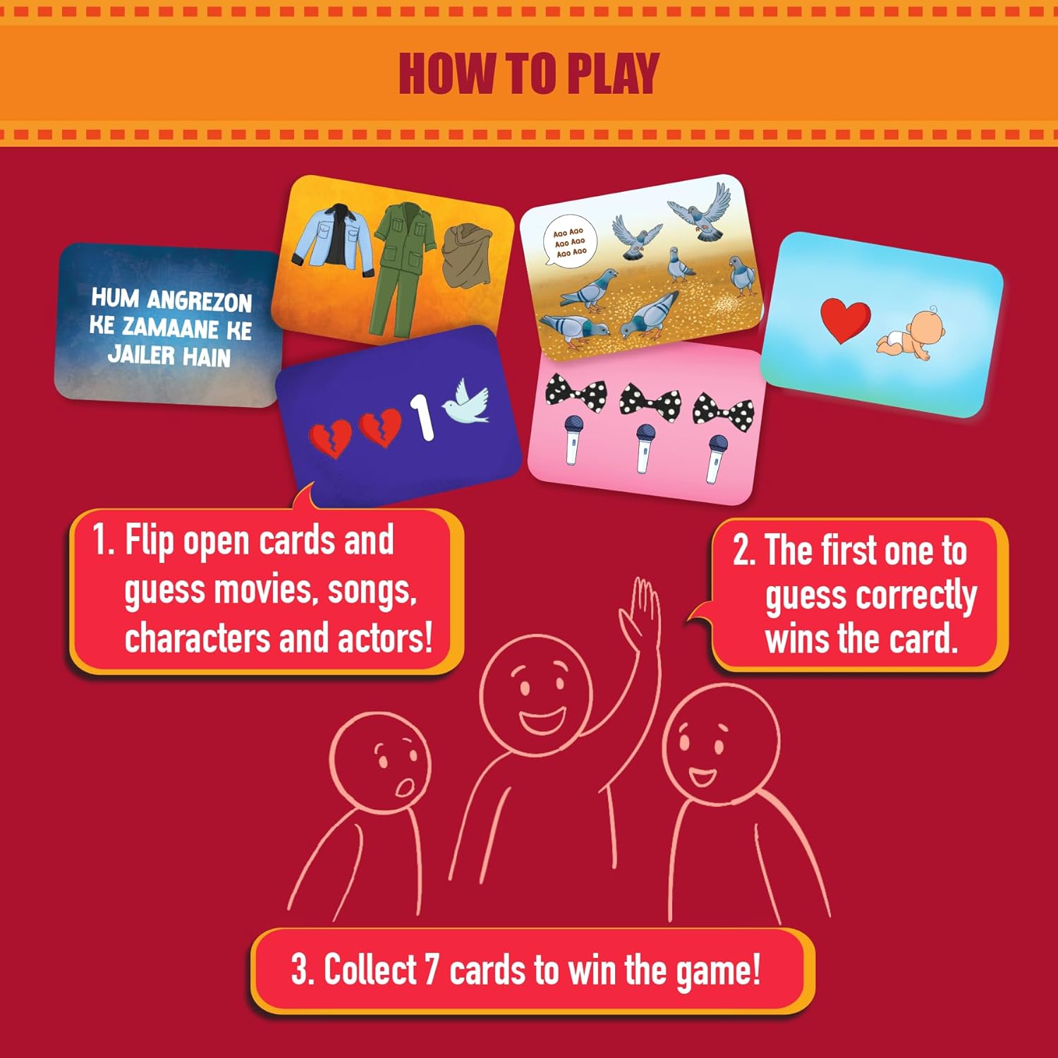 Gouda Games Bollywood Battle Trivia & Guessing Card Game For Ages 14+