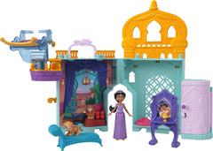 Disney Princess Jasmine Castle Stackable Dollhouse Set with Acessories, Inspired by Disney's "Aladdin" Movie