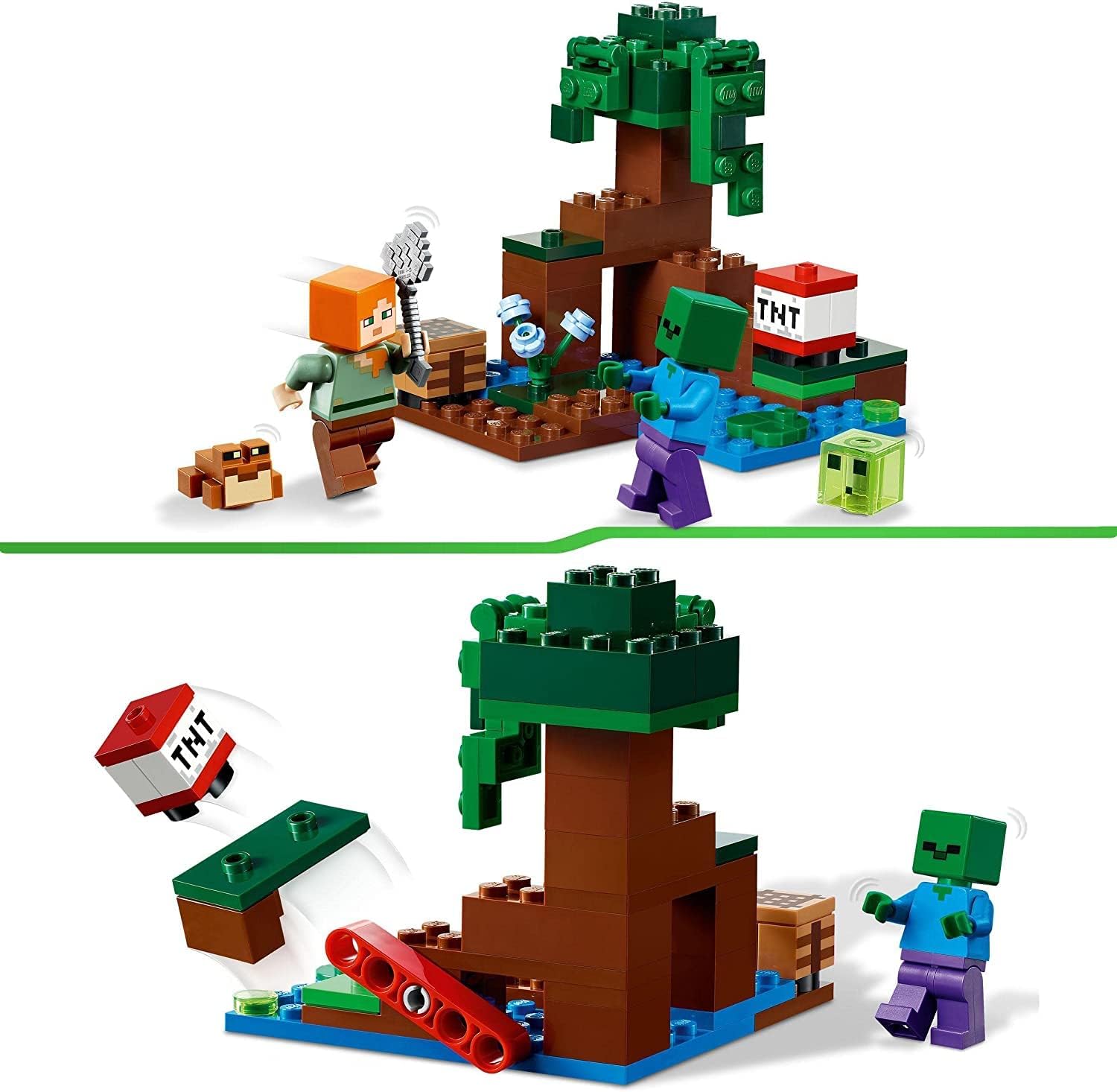 LEGO Minecraft The Swamp Adventure Building Kit for Ages 7+