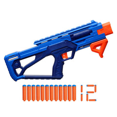 Nerf N Series Double Impact Blaster with 12 Official Nerf N1 Darts Compatible Only with Nerf N1 Blasters Pump Action Priming Ages 8 Years & Up