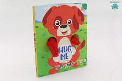 Booktopus Hug Me Hand Puppet Board Book - Little Puppy Interactive Bedtime Story with Soft Arms - Early Learning Books for Kids 4+