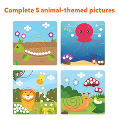Skillmatics Dot It with Magnets - Animals Planet DIY Art Activity Gift Kit for Ages 3-7 Years