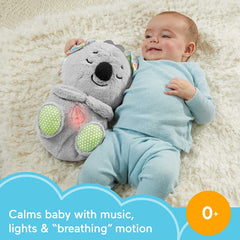 Fisher-Price Soothe n Snuggle Koala Plush Sound Machine with Realistic Breathing Motion for Toddlers and Preschool Kids