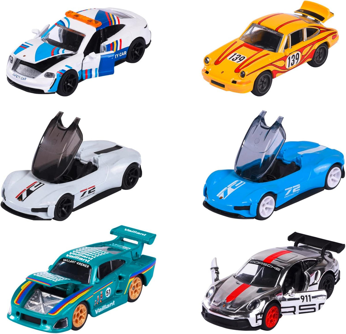 Majorette Porsche Deluxe Car Edition with Collectible Box For Kids & Collectors Styles & Design May Vary