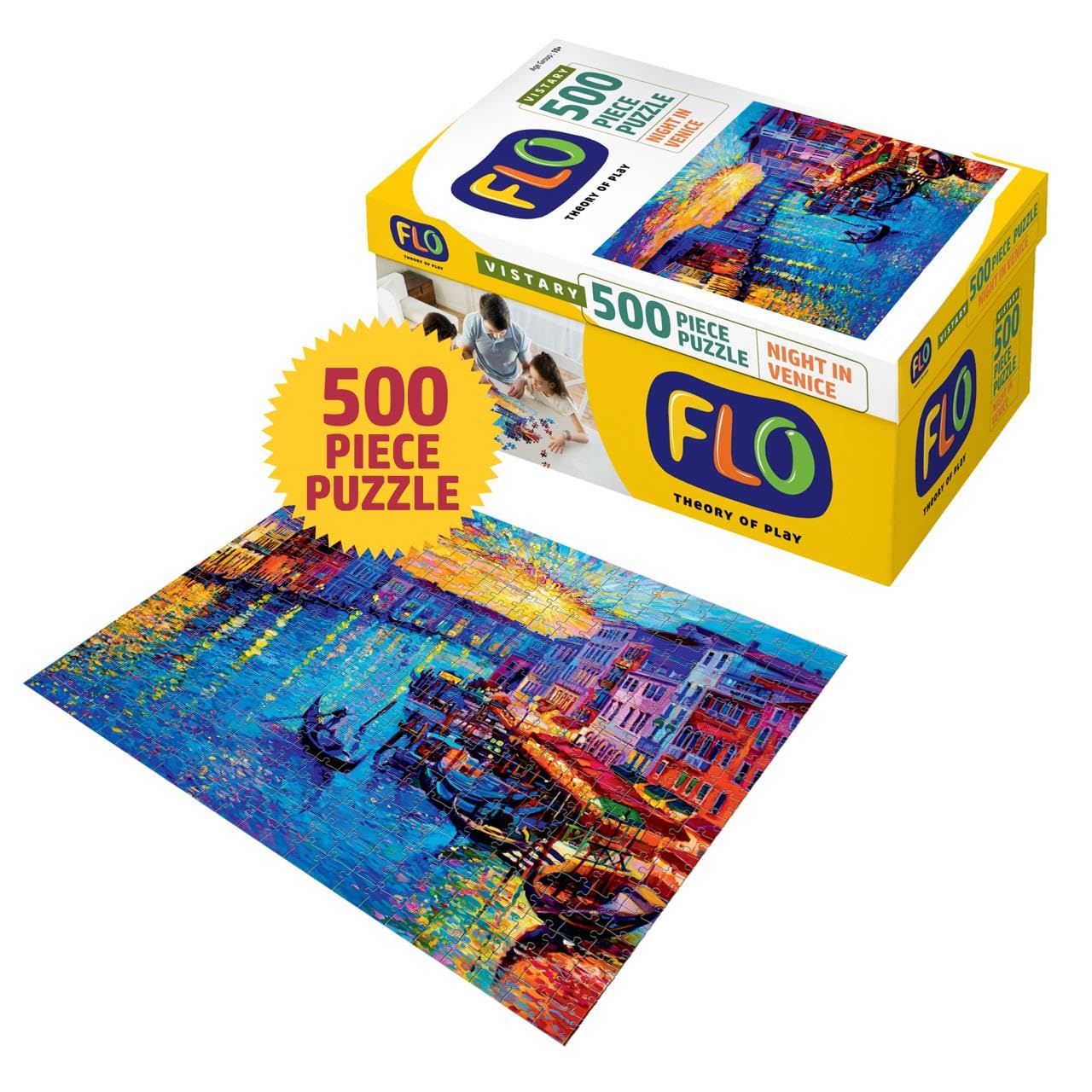 Buy FLO Toys Magic Night In Venice 500 Pieces Jigsaw Puzzle Toys For ...