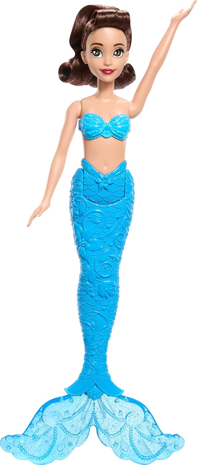 Disney Princess Mattel Ariel Mermaid Fashion Doll & 2 Mermaid Sister Dolls, Posable