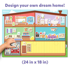 Skillmatics Creative Toy Magnetopia - Design Your Home Interactive Pretend Play Set With 60+ Magnetic Pieces for Kids Ages 3 To 7 Years