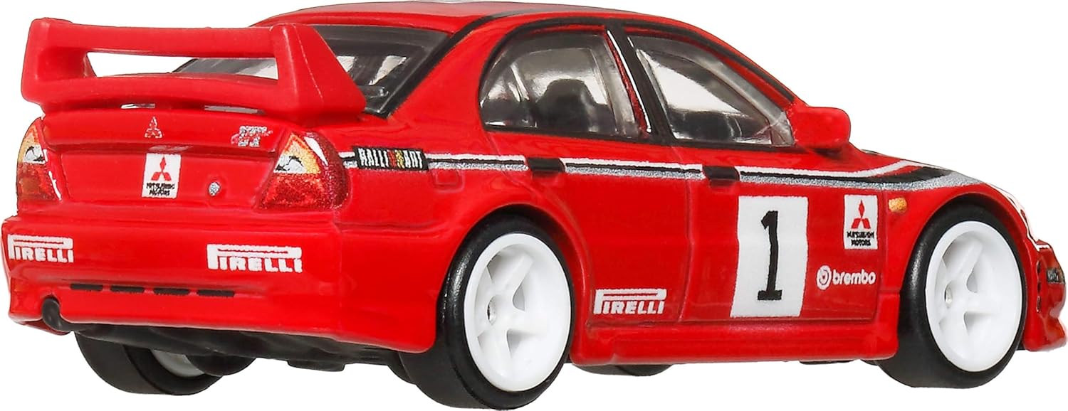Hot Wheels Car Culture 1:64 Scale Premium Thrill Climbers 2026 Mitsubishi Lancer Evolution VI Toy Car for Ages 4+