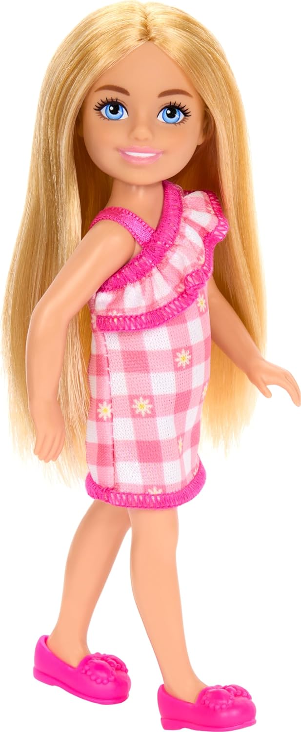 Buy Barbie Chelsea Doll, Small Doll Wearing Removable Checked