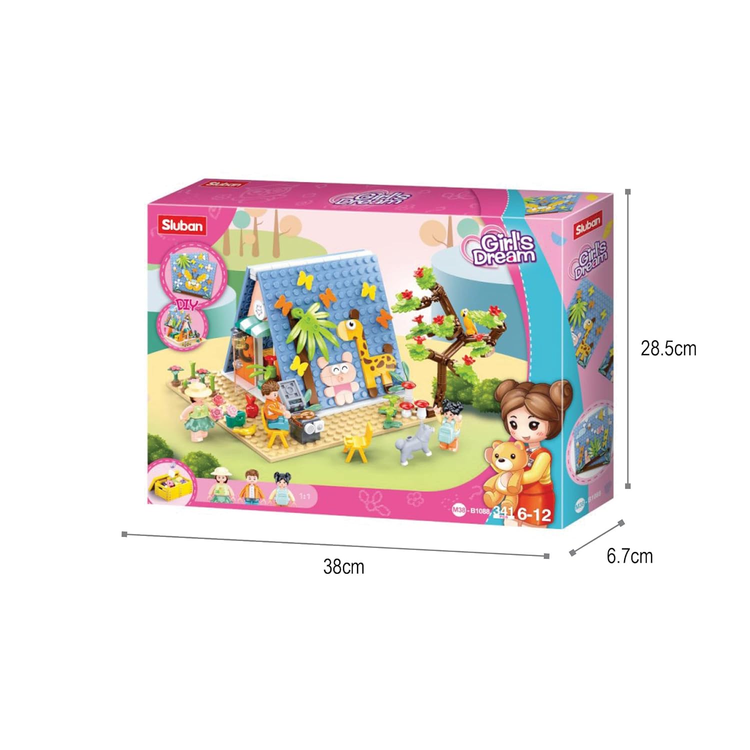 Sluban Girls Camp Building Blocks For Ages 6+