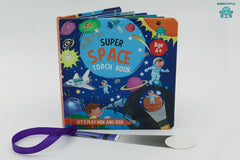 Booktopus Torch Discovery Book - Super Space Hidden Picture Book with Torch - Learning Activity Books for Kids 4+