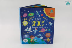 Booktopus Lift-the-Flap Learning Book - Explore The Outer Space Knowledge Book for Kids - Interactive Learning Books 6+
