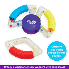 Funskool Giggles Sensory Rattle Perfect for Little Hands, 6 Months+