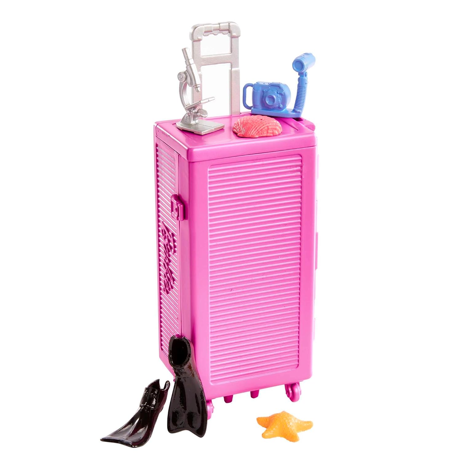 Barbie Blonde Hair Marine Biologist Doll & Mobile Lab Playset with 10+ Pieces Accessories, Case Opens for Storage & Travel for Kids Ages 3 and Up