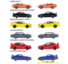 Majorette Auto JDM Legends Premium - Metal Toy Car with Freewheel, Suspension & Opening Parts for Kids & Collectors Styles & Design May Vary - Only 1 Model Included