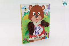 Booktopus Hug Me Hand Puppet Board Book - Little Bear Interactive Bedtime Story with Soft Arms - Early Learning Books for Kids 4+