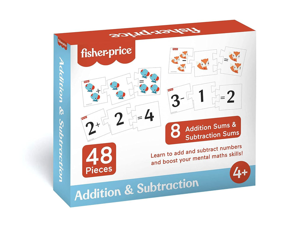Fisher Price Addition &amp; Subtraction 48 Pieces Learning Puzzles For Kids