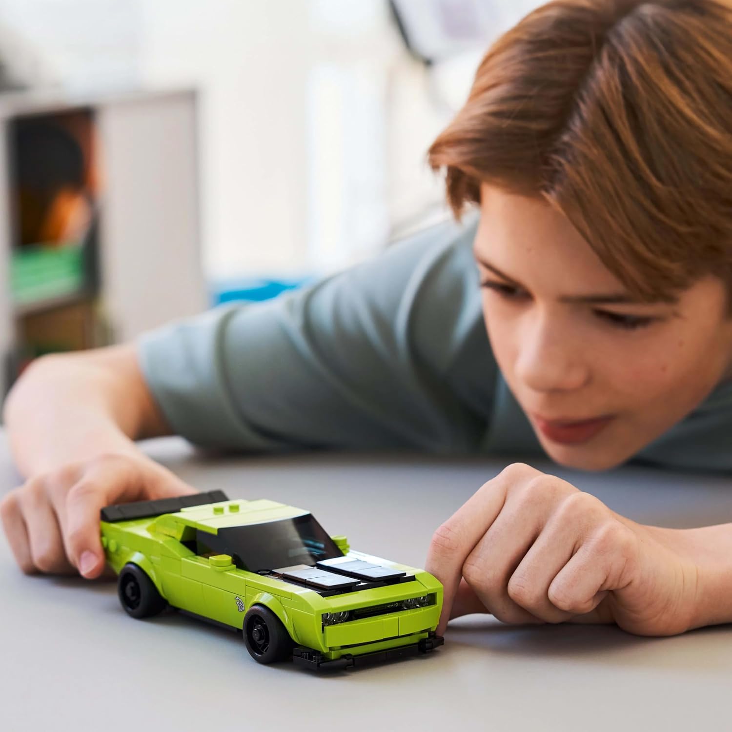 LEGO Speed Champions Dodge Challenger SRT Hellcat Sports Car Building Kit For Ages 9 Years & Up