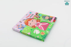 Booktopus Square Puzzle Board Book - Princess World Learning Puzzle with Easy Grip Pieces - Educational Toys for Kids 4+