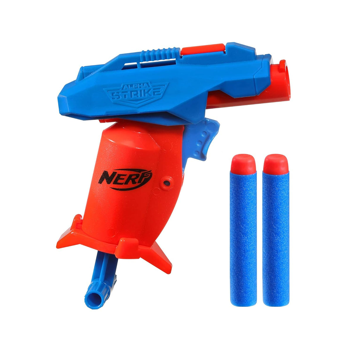 Nerf Alpha Strike Slinger Sd-1 Single-Fire Dart Blaster - Includes 2 Official Nerf Elite Foam Darts, Easy Load Prime Fire,Multicolor