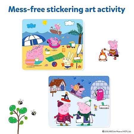 Skillmatics Paper Art Activity - Dot It Peppa Pig, Mess-Free Sticker Art For Kids