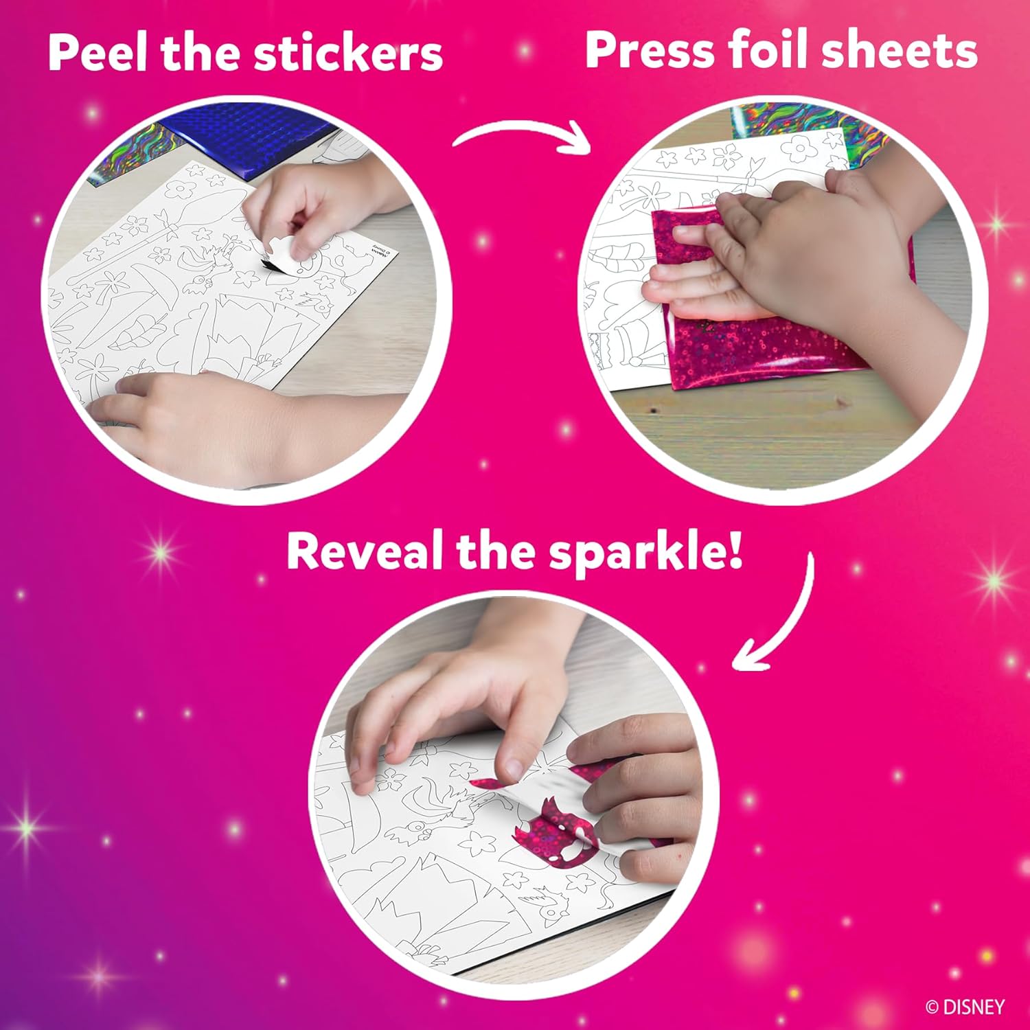 Skillmatics Foil Fun Disney Princess No Mess Art Kit For Kids Ages 4+