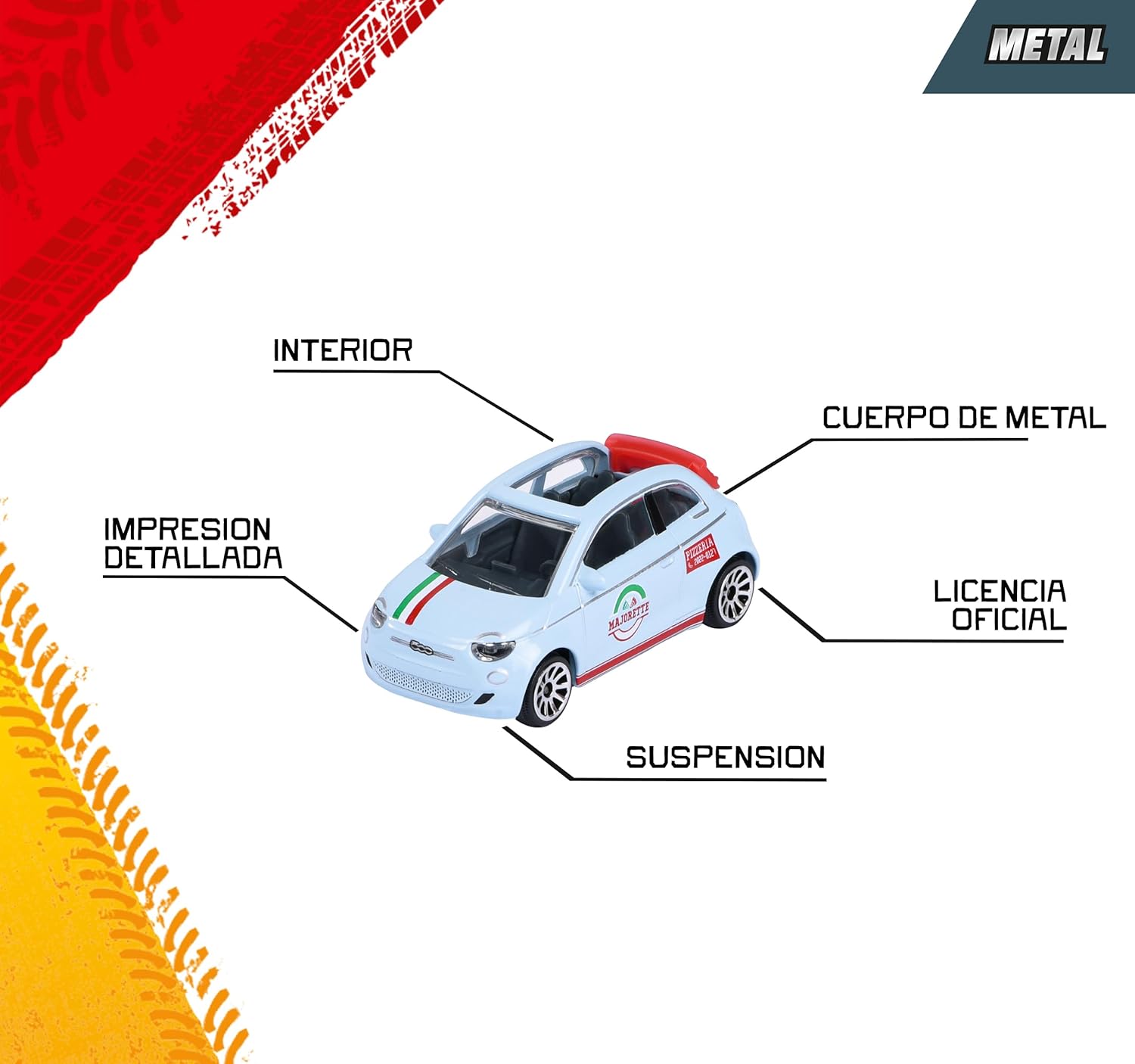 Majorette Auto City Premium - Metal Toy Car with Freewheel, Suspension & Opening Parts for Kids & Collectors Styles & Design May Vary - Only 1 Model Included
