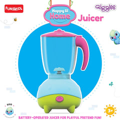Funskool Giggles Playset Happy Lil Home-Juicer, Bird Inspired Pretend Role-Play Toy with Electronic Sounds,Mixer Blade,for Kids 3 Year Old & Above