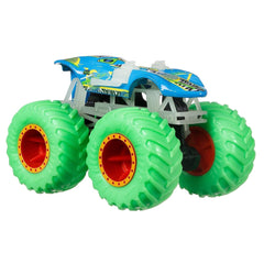 Hot Wheels Glow in The Dark 1:64 Scale Twin Mill Monster Truck for Ages 3+