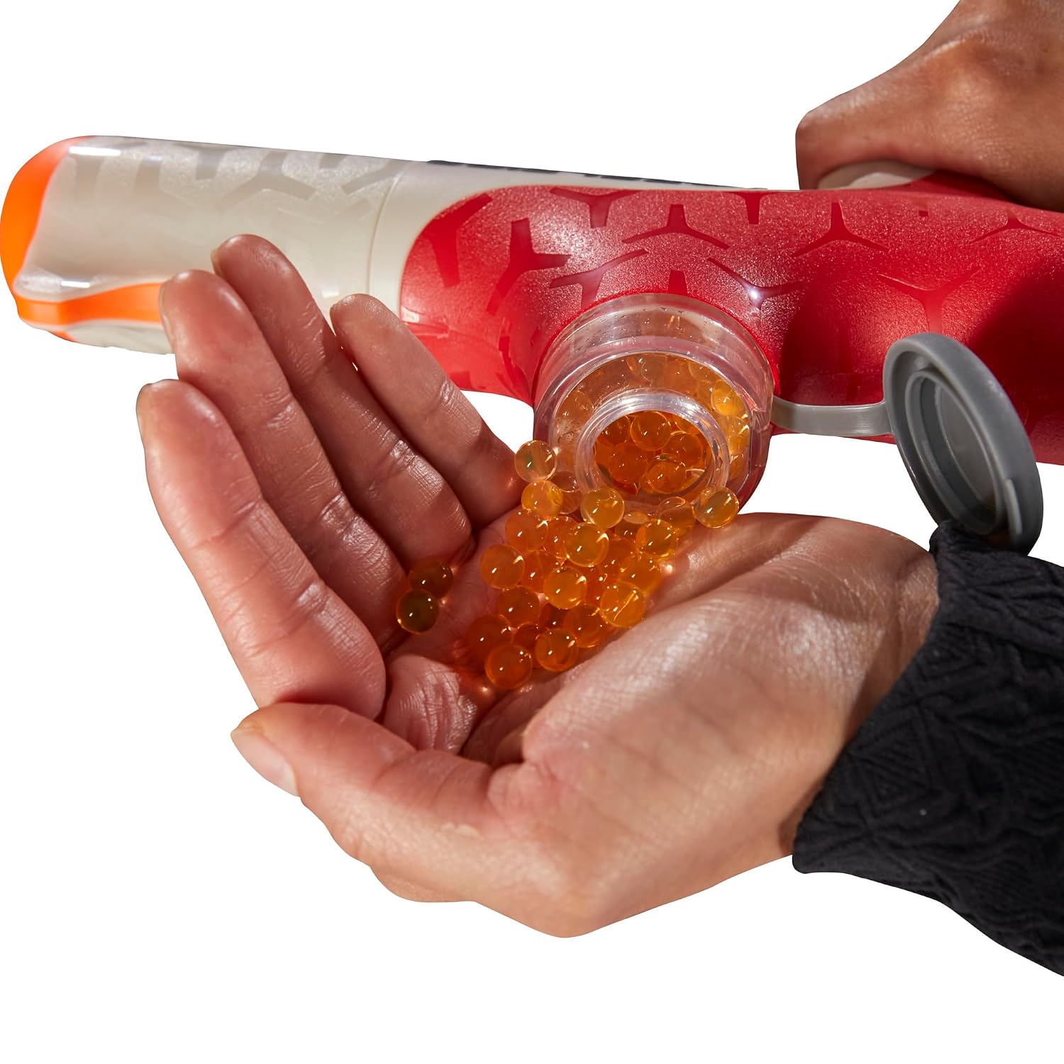 Nerf Pro Gelfire Twist Shot Blaster with 5,000 Gelfire Rounds, T-Pull Priming, Integrated 80 Round Hopper, Eyewear, Ages 14+