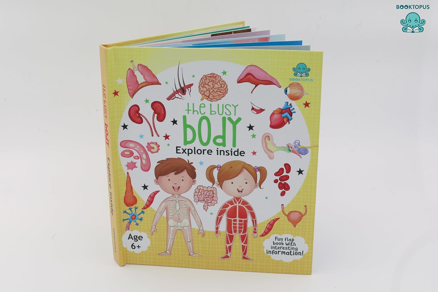 Booktopus Lift-the-Flap Learning Book - Inside Our Body Knowledge Book for Kids - Interactive Learning Books 6+