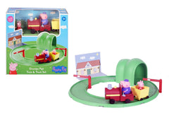 Peppa Pig Grandpa's Train and Track Playset with Sound Effects, Includes 2 Figures, Peppa Pig Preschool Toys for Girls and Boys 3 Years and Up
